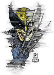 PRIMITIVE WOLVERINE DIE-CUT STICKER- LIMITED EDITION