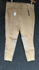 ARIAT Ladies BREECHES Sz 26R Tan NEW! Front Zip Cotton Blend HERITAGE Low Rise