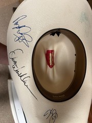 Cowboy Hat Signed by 1997 PBR Jerome Davis challenge participants &Tuff Hedeman