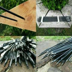 US 28/30/32 Inch Carbon Arrows OD 7.8mm Archery For Compound/Recurve Bow Hunting