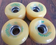 NOS ALVA Hardcore skateboard new wheels, Aluminum cores 63.5mm 97a like vintage