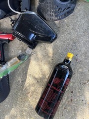 Paintball Marker Gear Lot Tippmann 98 Spyder Xtra Redz Maddog 20oz Tank JT Mask