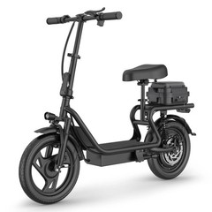 Electric Scooter Adults with Seat & Luggage Range 28Miles, Foldable E-Scooter