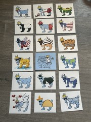 GOAT USA Stickers – 18 STICKER PACK – GREAT VARIETY- FREE SHIPPING!