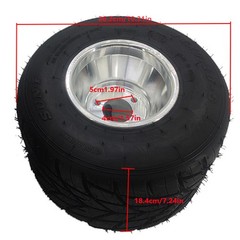 5» inch 11×7.10-5 Tire 3 Bolt Wheel Rim for Racing Go Kart Trike Drift Quad