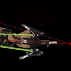 Hunting Fishing Slingshot Heavy Duty High Velocity Catapult Laser Shoot Set