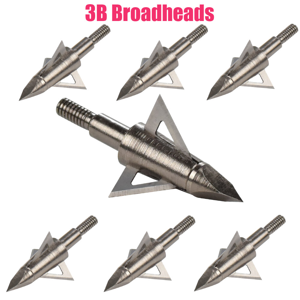 Archery Blade Broadheads 100/125 Grain Crossbow Recurve Compound Bow Arrow Tips