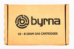 Byrna 8 Gram CO2 + Oiler Cartridges | 10 Count Pack | for 0.68″, Silver