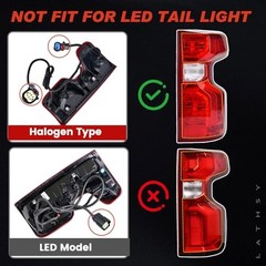 Tail Light Compatible With 2019-2024 Chevy Right Passenger Side Halogen Type