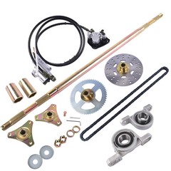 Drift Trike Go Kart Rear Live Axle Kit,Brake Assembly ATV Quads,Sprocket Hub