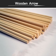 31″ White Wooden Arrows Indonesia Shafts Handmade DIY Archery Target Bow Hunting