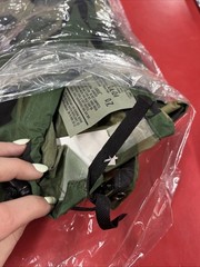 US Army BDU Woodland Wet Weather Rain Pants Trousers Large