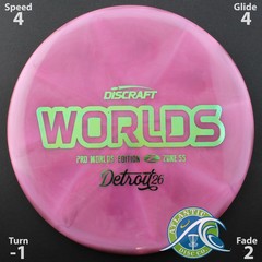 Discraft Z Swirl Zone SS – 2026 Worlds – Scale Weight