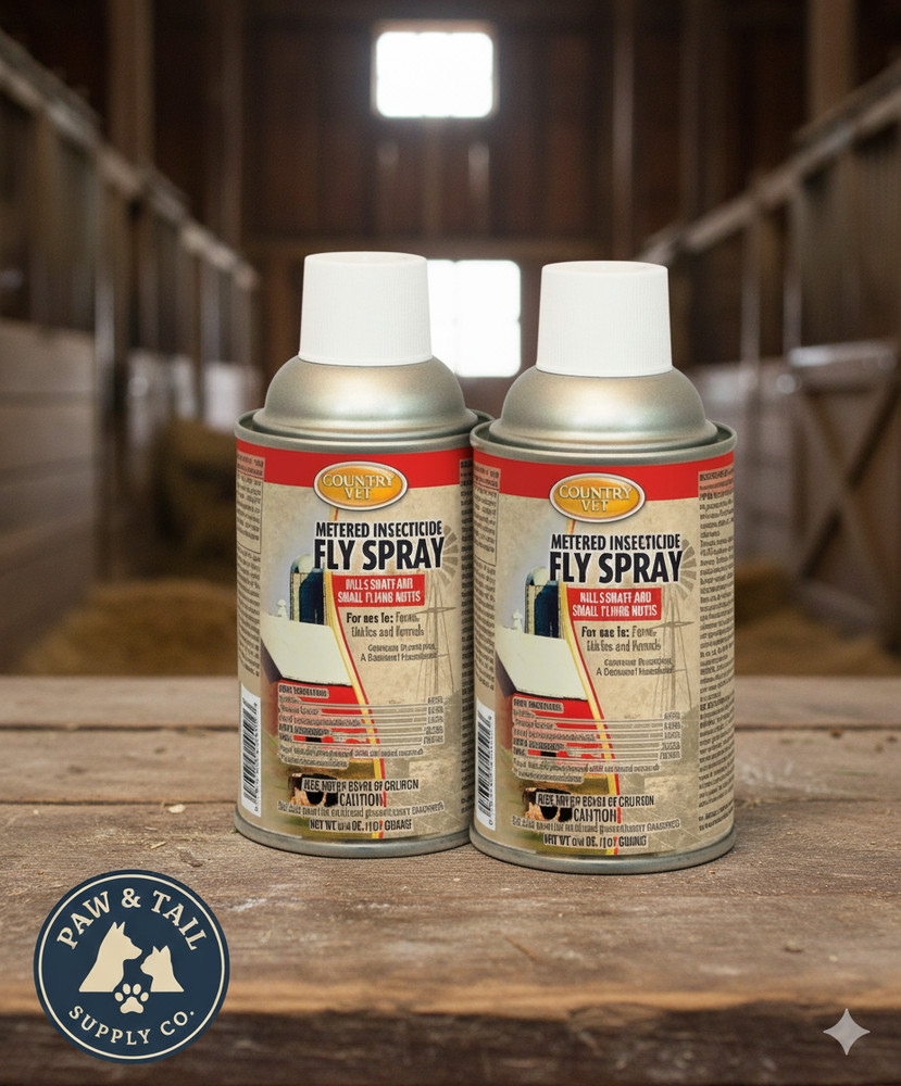 Country Vet Metered Fly Control Spray Refill 30 Day Supply 2-Pack