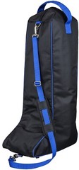 English Boot Bag – Handle and Shoulder Strap – Black – Purple or Royal Blue Trim
