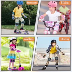 Kids/Youth Knee Pads and Elbow Pads Set for Kids 3-14 Years Boys Girls Protectiv