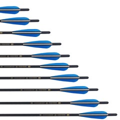 SALE 12Pcs 20″ Crossbow Bolts Carbon Arrows Half Moon Nocks 8.8mm Shaft Shooting