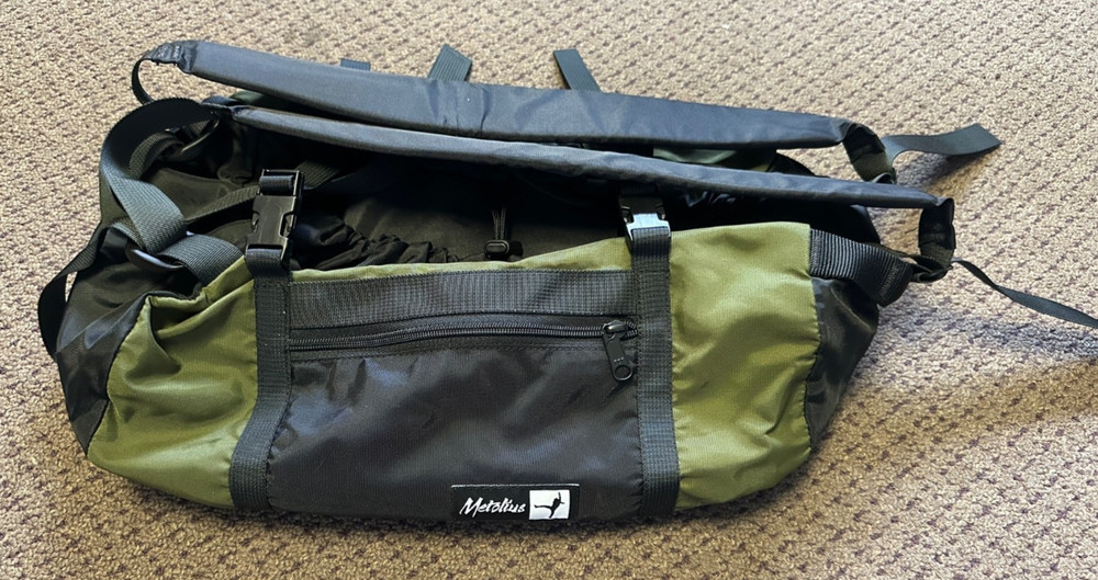 Metolius Climbing Rope Bag w/Integrated Rope Tarp Green/Black – Great Condition