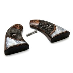 Grips fits North American Arms NAA Grips for Magnum .22 Rosewood & White Pearl