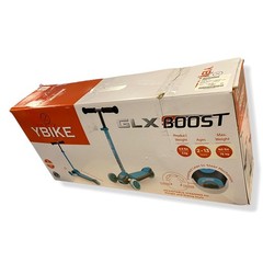 $122 YBike Purple GLX Boost Kid Kick Light-Up Scooter Adjustable Steering Handle