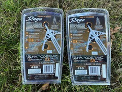 2 packs Rage Cross bow Hypodermic NC No Collar mechanical Broadheads 100 Grain