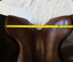 18″ Schleese Link I Havana Brown Monoflap Dressage Saddle X- Wide Tree