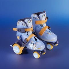 Bluey Kids Training Roller Skates Combo Pack,Adjustable Sizing,Size 9-12,Unisex