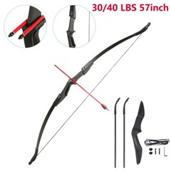 30/40Lbs 57in Takedown Recurve Bow Archery Right Left Hand for Target Hunting