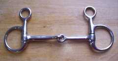 Used Stainless Boucher Baucher Hanging Cheek Snaffle Bit 5 1/2″ Mouth