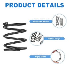 30Pcs Compression Spring, 13mm OD, 1.2mm Wire Size, 13mm x 1.2mm x 15mm Black