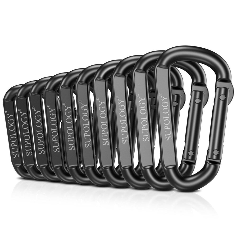 Heavy Duty Carabiner Clips 900 LBS for Hammocks, Camping, Hiking, Dog Leash