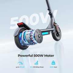 ELECTRIC SCOOTER 500W 30MILE FOR ADULT LONG RANGE COMMUTER ESCOOTER W/ APP