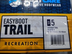 EasyCare 2016 Easyboot Trail Recreation Horse Hoof Boot – Size 5, Pair, New.