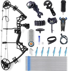 Compound Bow and Arrow Set for Adults Archery Shooting Bow Adjustable 30-65LBS