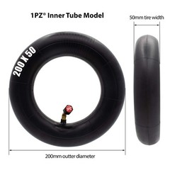 1PZ X02-20W 200×50 Inner Tubes 2 Pack Heavy Duty Electric Scooter Tire Tube R…
