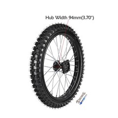70/100-19 90/100-16 Tire Rim Wheel Assembly Disc Rotor Sprocket Dirt Pit Bike