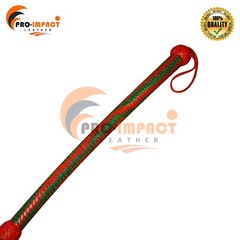 18 Inches Handle 18 Inches Tails Real Leather (Cat-O-Nine Red Rose Exotic Color