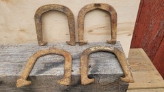 VINTAGE Official Diamond Duluth Super Ringer 2 1/2 lbs Horseshoes Set of 4