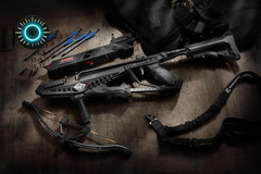 EK Archery Repeating Adder Crossbow 130 lb Cross Bow with 5 Shot auto-loading…