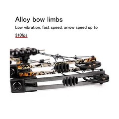 Compound Bow 20-70lbs 17″-29.5″ Let-Off 70% Archery Hunting Equipment Max Spe…