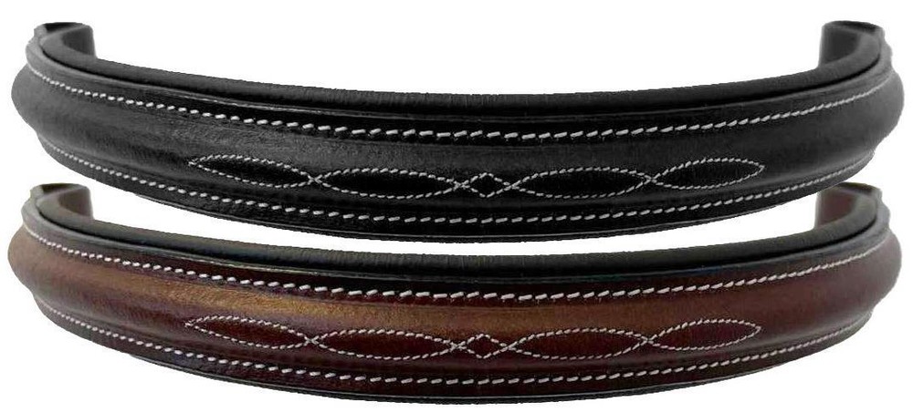 Eco Fancy Stitch Padded Replacement Browband For English Bridle XL FULL COB PONY
