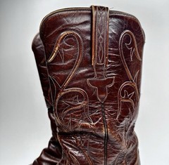 Lucchese Blackcherry Leather Western Cowboy Boots mens US 8.5 D