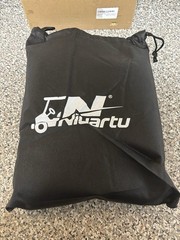 Niuartu Golf Cart Seat Cover Waterproof Storage Pockets Non-Slip Green And Tan