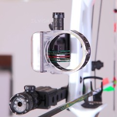 Compound Bow Sight Light LED 3-Levels Adjustable 3/8-32 Thread 12 Extra Battery