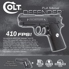 Umarex 1911 Defender Air Pistol .177 Cal w/ BB Jug & CO2 Bundle (2254020) Colt