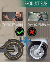 Universal Fit 10×2 Solid Scooter Tires – Effortless Installation and Maintenance