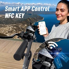 NFC APP Control RD2 Electric Scooter, 5000W, 50MPH, 55 Miles, Commuter Off-road