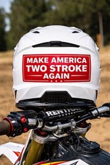 Make America Two Stroke Again Sticker Motorcycle MX Motocross Decal Dirt Bike