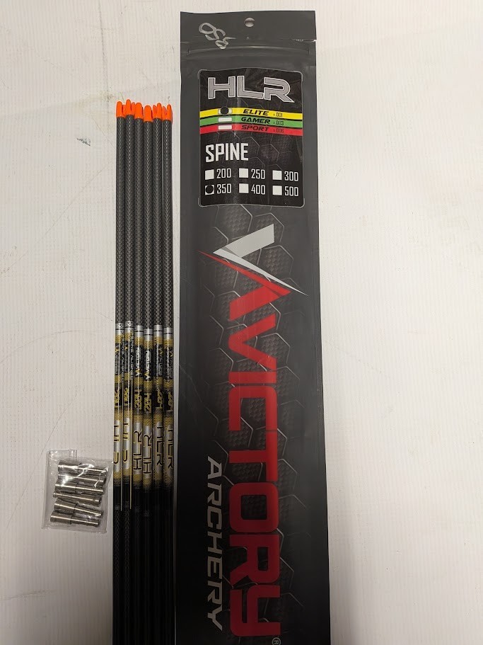 @NEW@ 6- Victory Archery HLR TKO V1 Elite 350 Carbon Arrow Shafts HLRE-350S-6