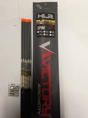 @NEW@ 6- Victory Archery HLR TKO V1 Elite 350 Carbon Arrow Shafts HLRE-350S-6
